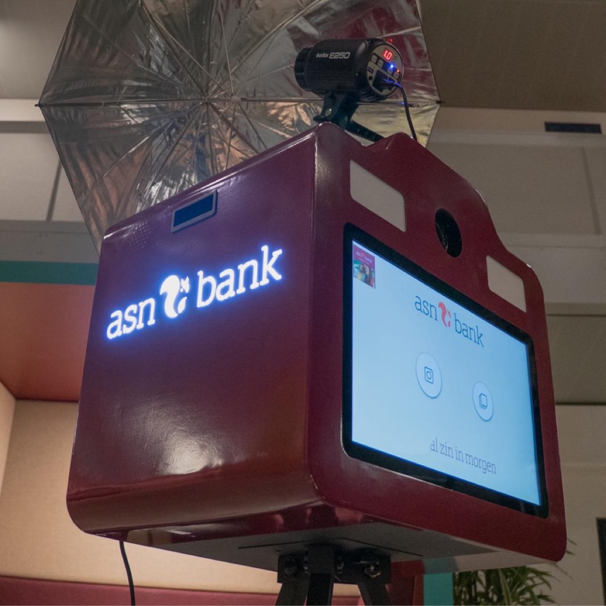 Startscherm in de huisstijl van ASN Bank